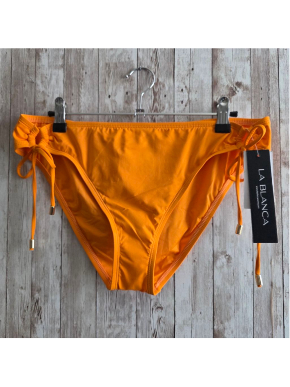 Women's LA BLANCA Orange Bikini Bottoms Size 12